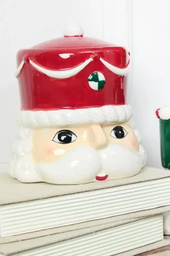 6" Ceramic Nutcracker Container - 2 Assorted