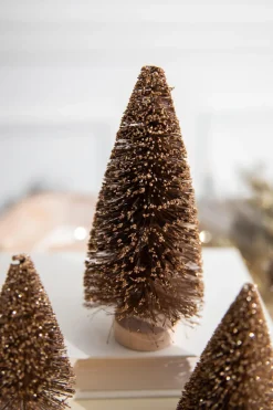 6” Champagne Bottle Brush Tree