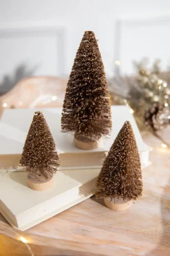 6” Champagne Bottle Brush Tree