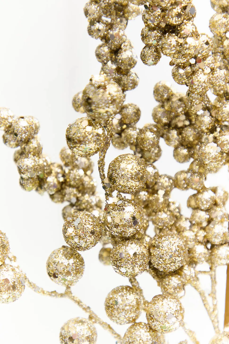 20" Champagne Glitter Berry Spray