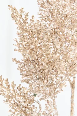 31" Champagne Glitter Cedar Spray