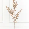 30" Champagne Glitter Eucalyptus Spray
