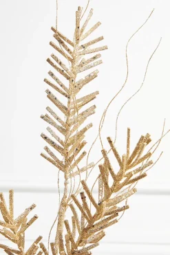 30” Champagne Glitter Sequin Pine Spray
