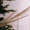 34” Champagne Glitter Triple Spike Grass Spray