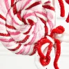 21" Chenille Glitter Lollipop Spray - Red/Pink/White