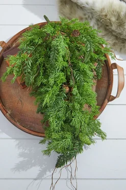 32” Christmas Cedar/Hemlock Swag