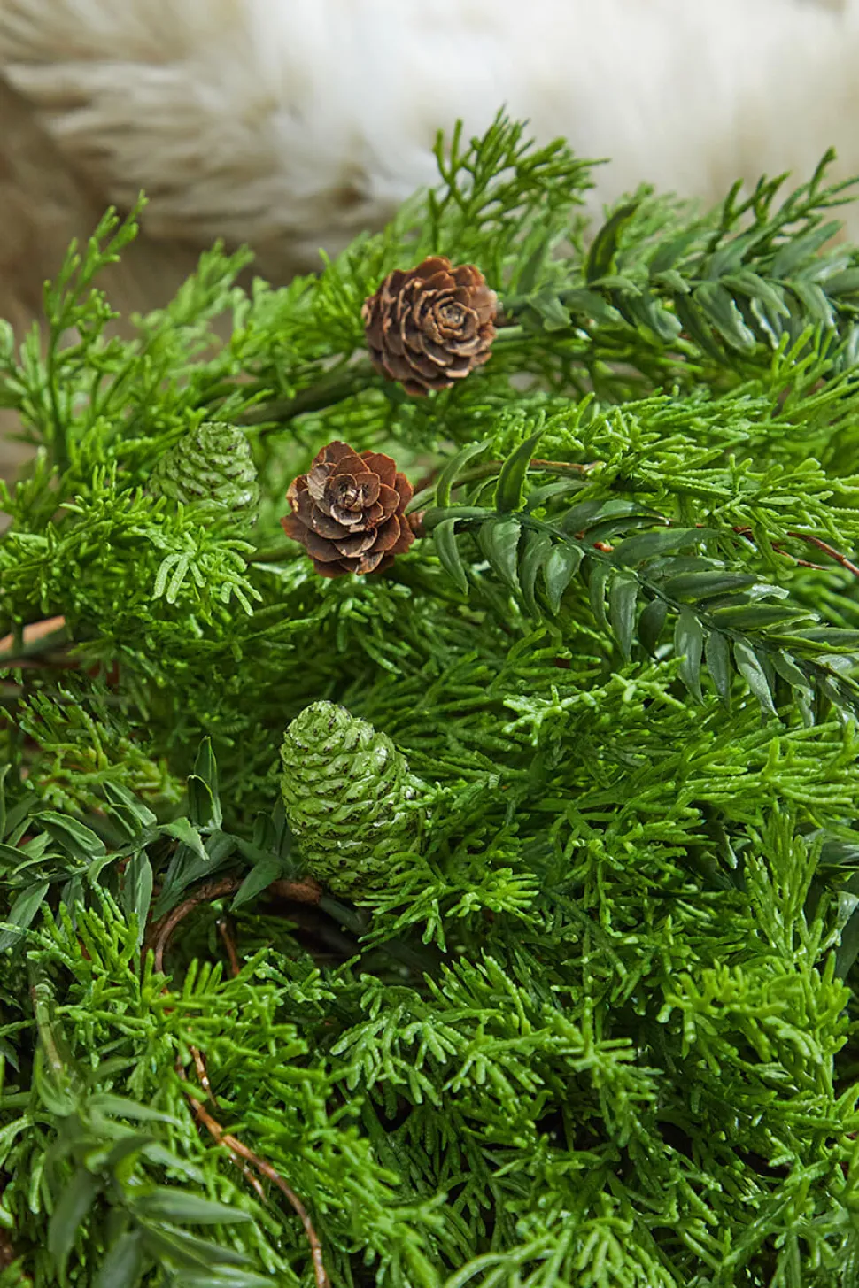 32” Christmas Cedar/Hemlock Swag