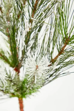 24" Christmas Flocked Pine Spray