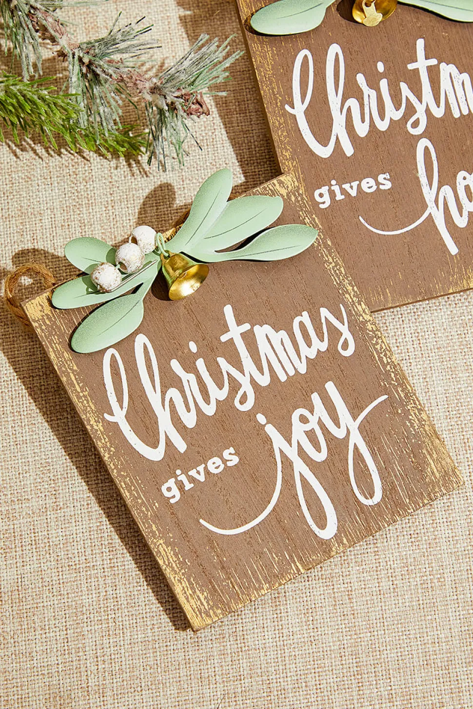 4.5" Christmas Gives Hope/Love/Joy Ornament