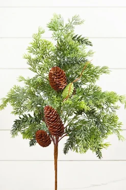 26" Christmas Pinecone Spray