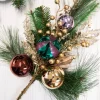 26” Christmas Pine Spray with Ornaments