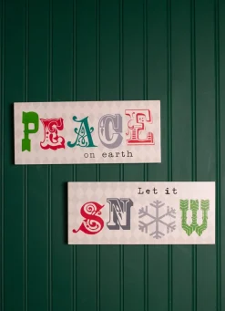 12” Christmas Wall Decor Plaque