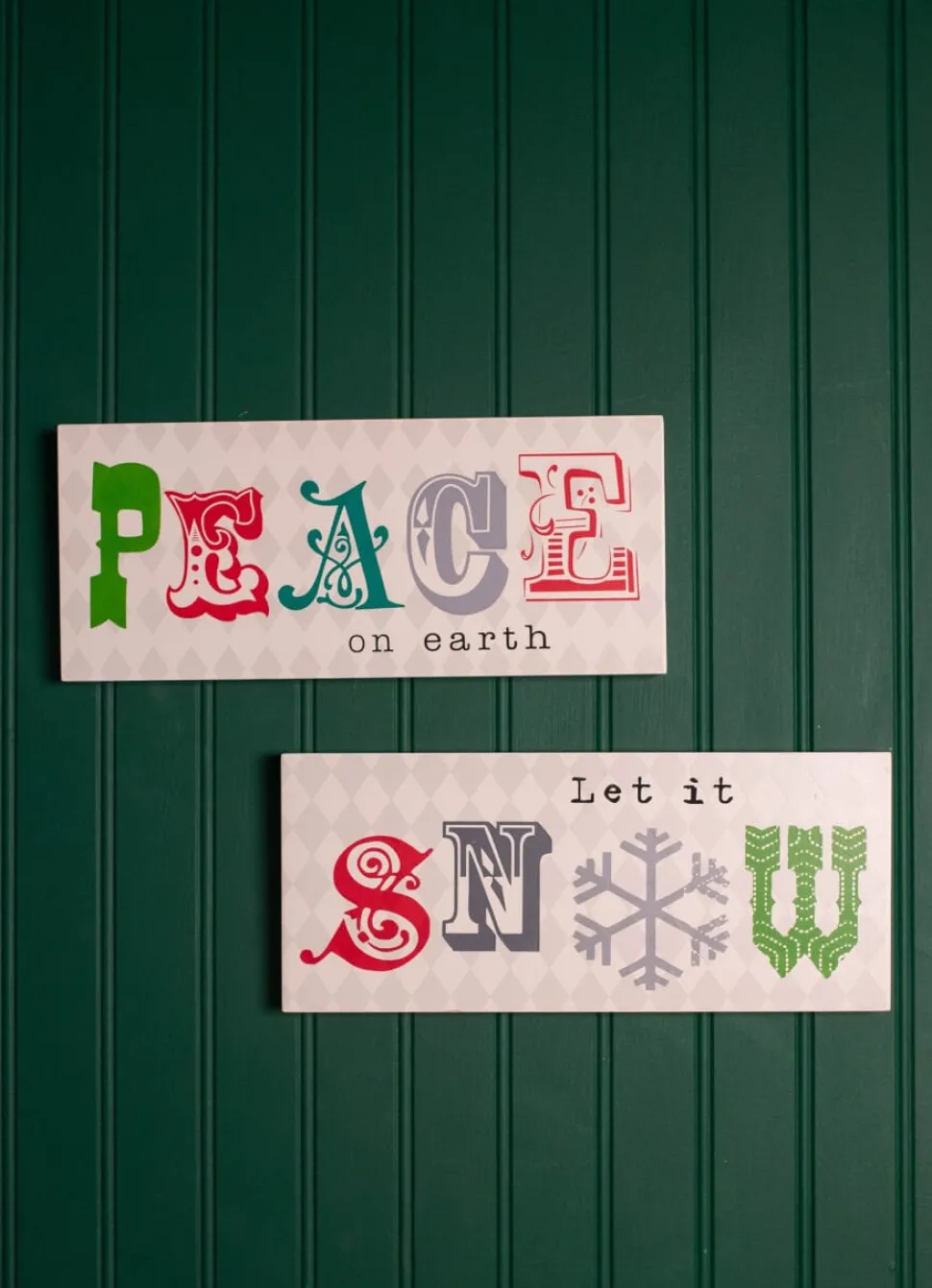 12” Christmas Wall Decor Plaque