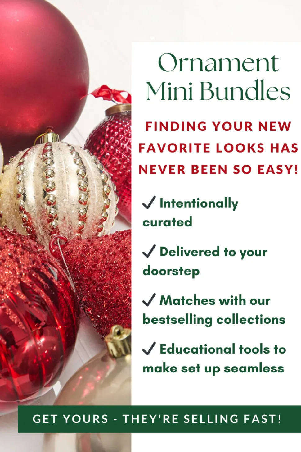 Classic Christmas Ornaments Mini Bundle