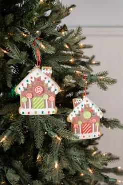 4.6” Clay Dough Gingerbread House Ornament