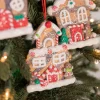 4.5” Clay Dough Holiday Gingerbread House Ornament