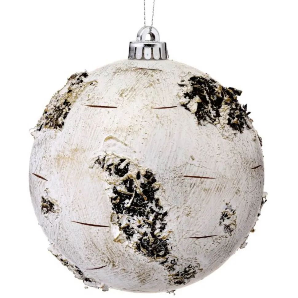 15 Cm Birch Ball Christmas Ornaments-Set of 2