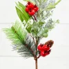 25" Cone Berry Pinecone Spray