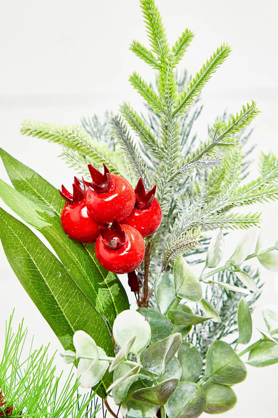25" Cone Berry Pinecone Spray