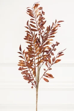 30" Copper Metallic Pepperberry Stem