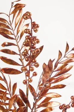 30" Copper Metallic Pepperberry Stem