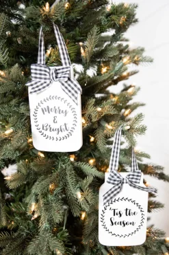 6” Country Mason Jar Ornament