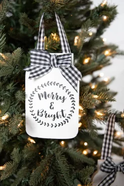 6” Country Mason Jar Ornament
