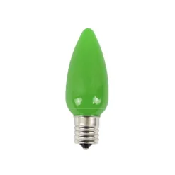 C9 Platinum Elite LED SMD Bulb (25 bulbs/bag) - Frosted, Green