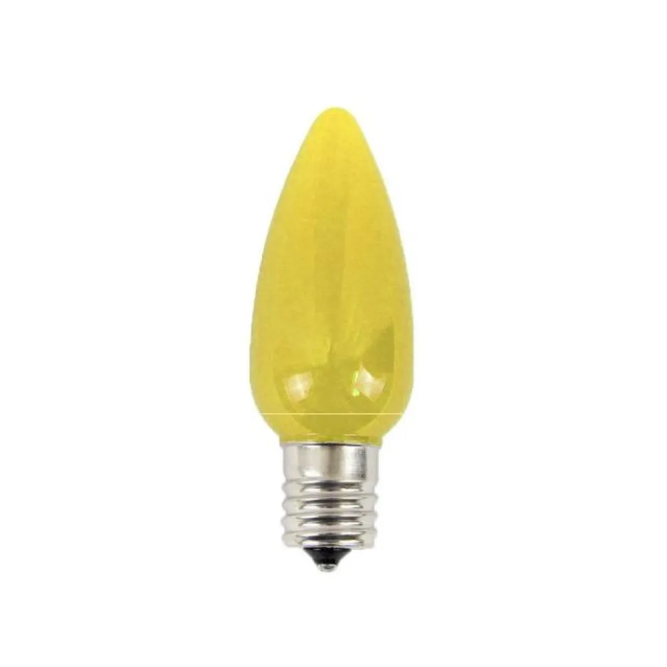 C9 Platinum Elite LED SMD Bulb (25 bulbs/bag) - Frosted, Yellow