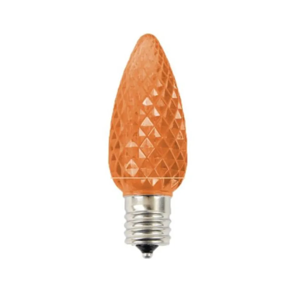 C9 Platinum Elite LED SMD Bulb (25 bulbs/bag) - Faceted, Orange