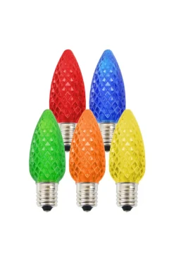 C9 Platinum Elite LED SMD Bulb (25 bulbs/bag) - Faceted, Multi