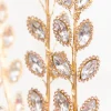 30" Crystal & Gold Jewel Spray