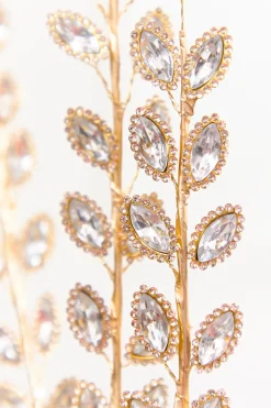 30" Crystal & Gold Jewel Spray