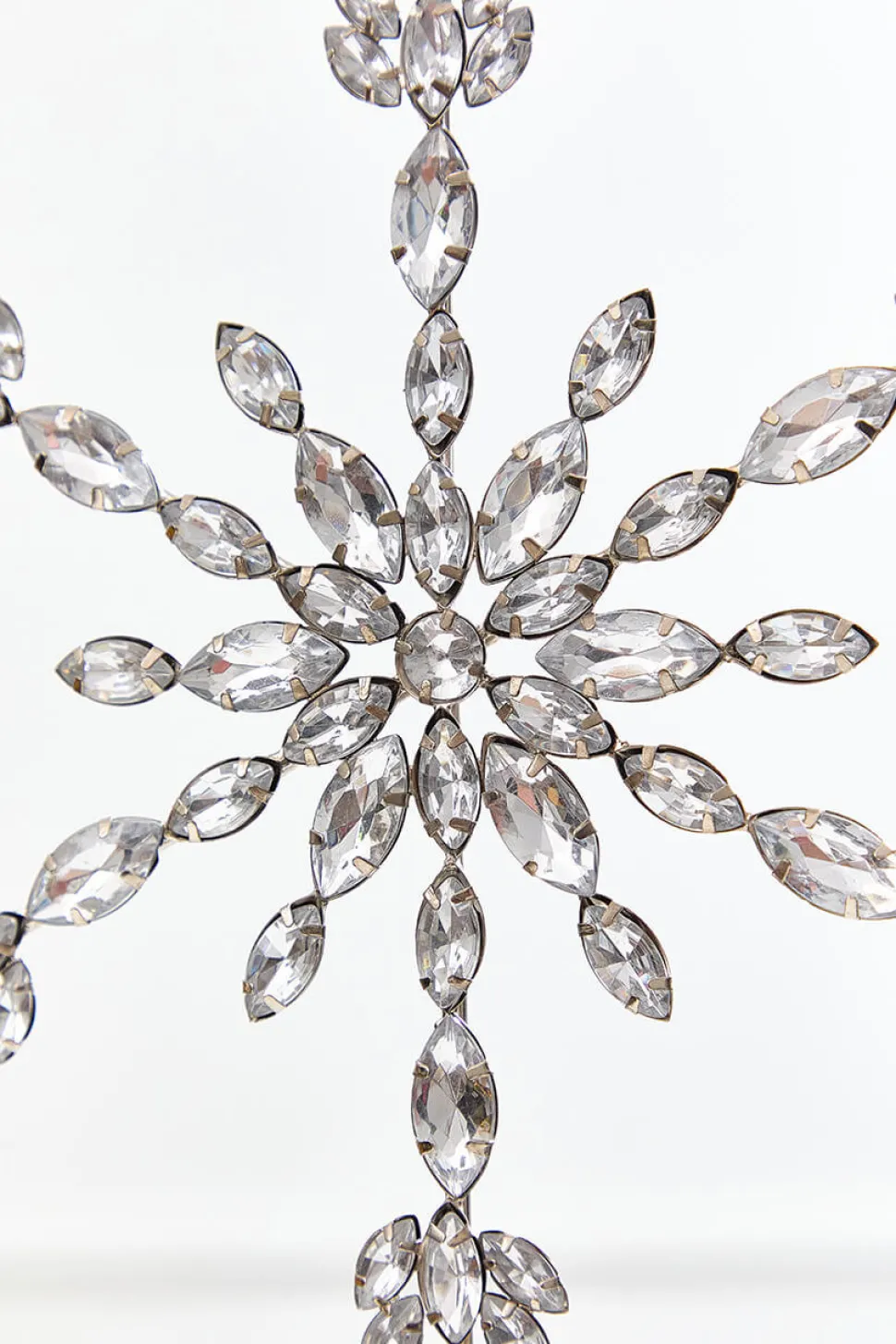 9.5" Crystal Jeweled Snowflake Ornament
