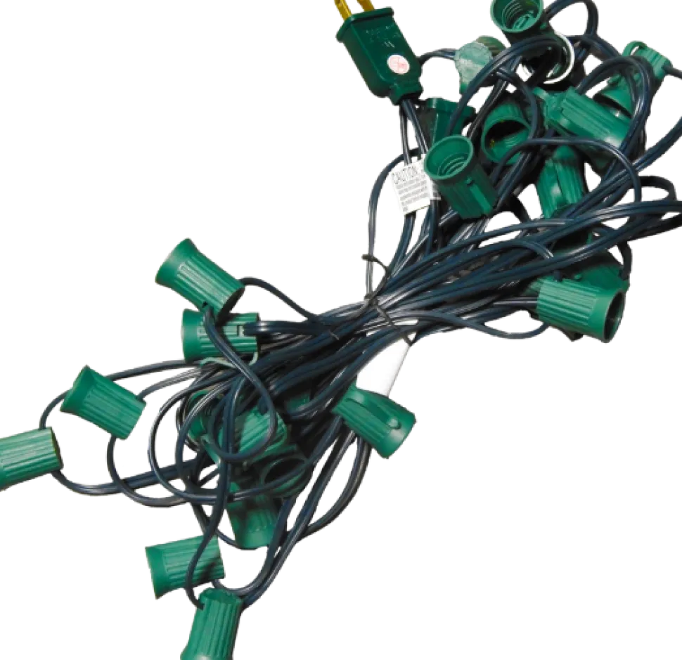 C9 Socket Cord - 25' 6" Spacing