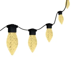 C9 Warm White Faceted 25 LED Light Set