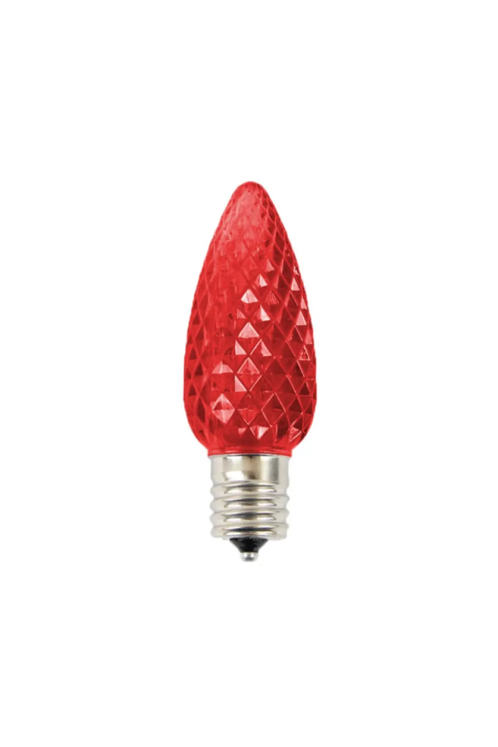 C9 Wonderful LED SMD Bulb (25 bulbs/bag) - Faceted, Red