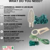 C9 Wonderful LED SMD Bulb (25 bulbs/bag) - Faceted, Warm White