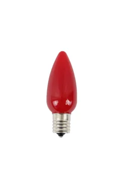 C9 Wonderful LED SMD Bulb (25 bulbs/bag) - Frosted, Red