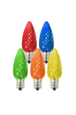 C9 Wonderful LED SMD Bulb (25 bulbs/bag) - Faceted, Multi