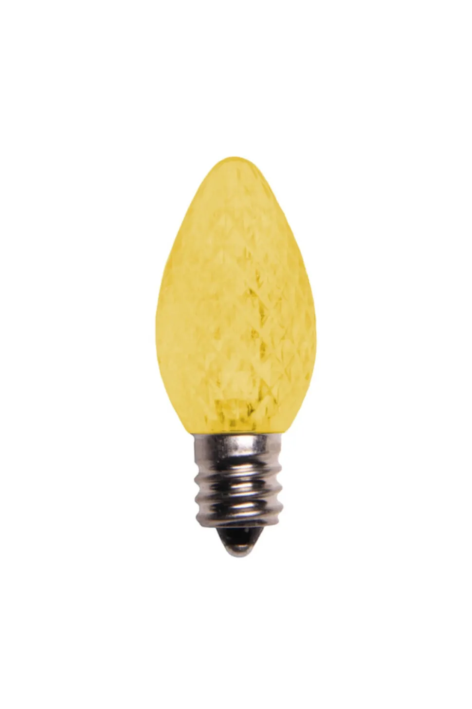 C7 Wonderful LED SMD Bulbs (25 bulbs/bag) - Faceted, Yellow