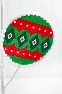 21.5" Diamond Ornament Spray