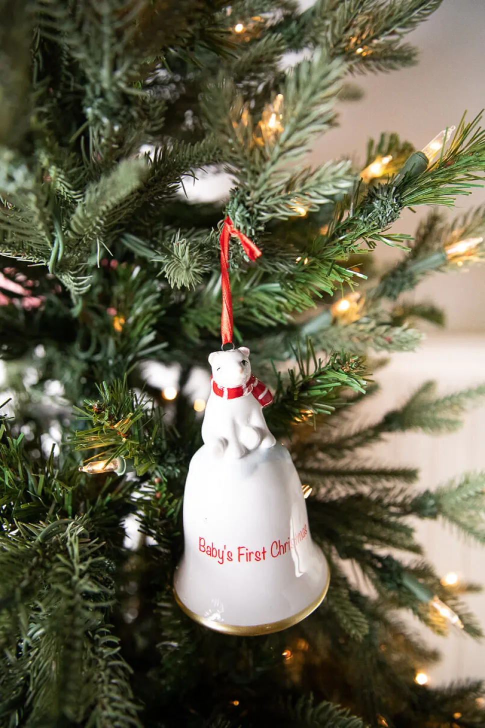 Dolomite Baby’s First Christmas Bell Ornament