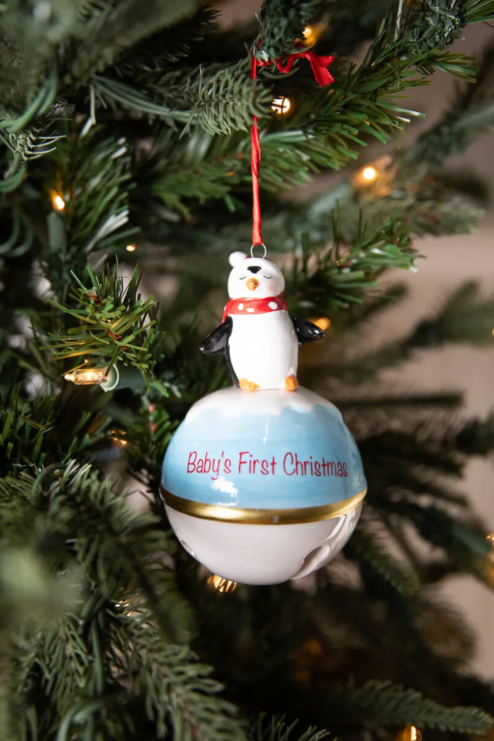 Dolomite Baby’s First Christmas Bell Ornament