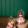 6" Dolomite/Glass Candle/Church Ornament