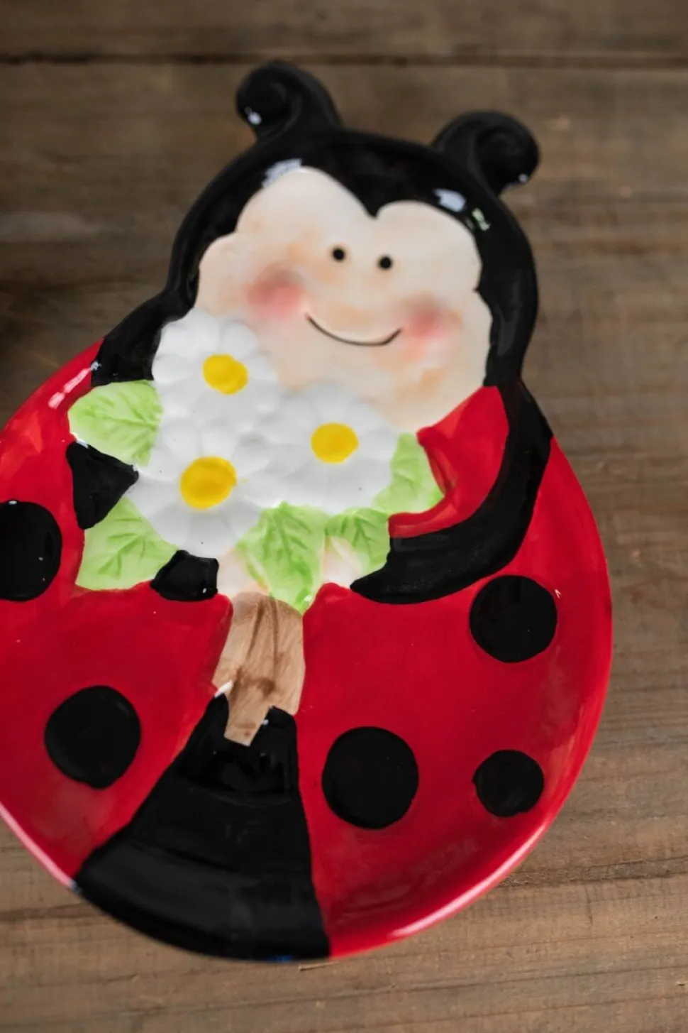 Dolomite Ladybug Serving Plate - Set of 2