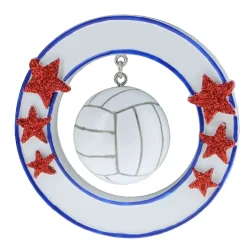 3D Volleyball Personalizable Ornament