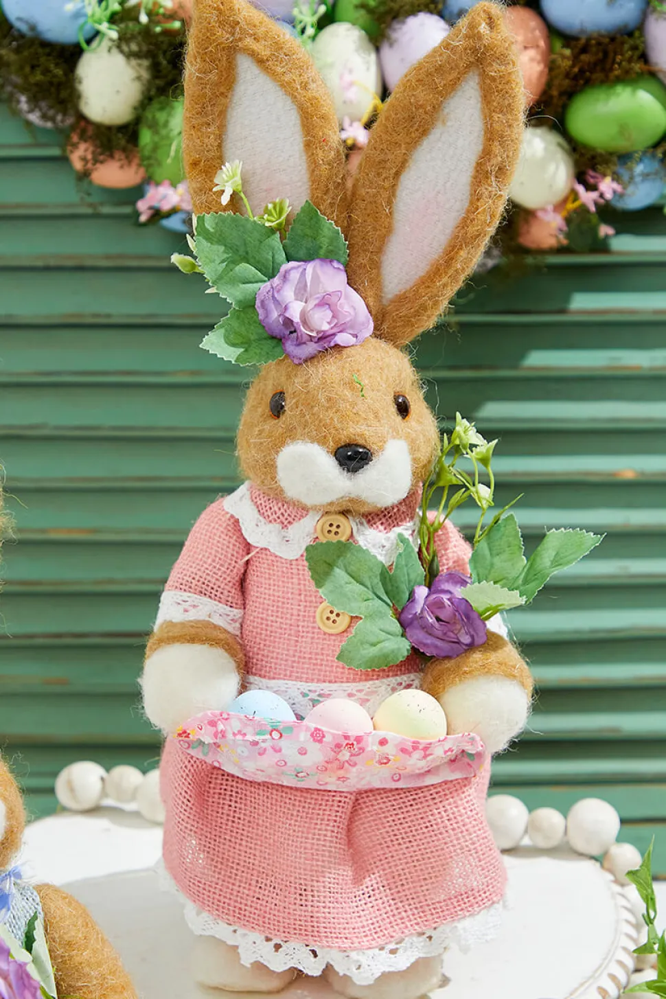 14.25" Easter Bunnies With Eggs