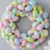 15.75" Easter Egg With Flowers Wreath