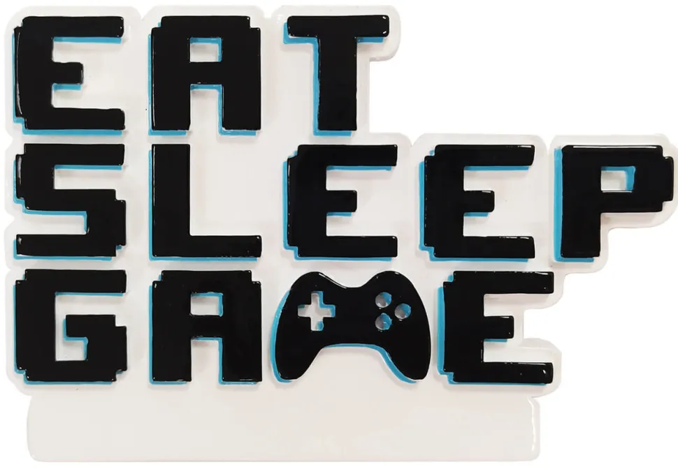 2.5" Eat Sleep Game Customizable Ornament